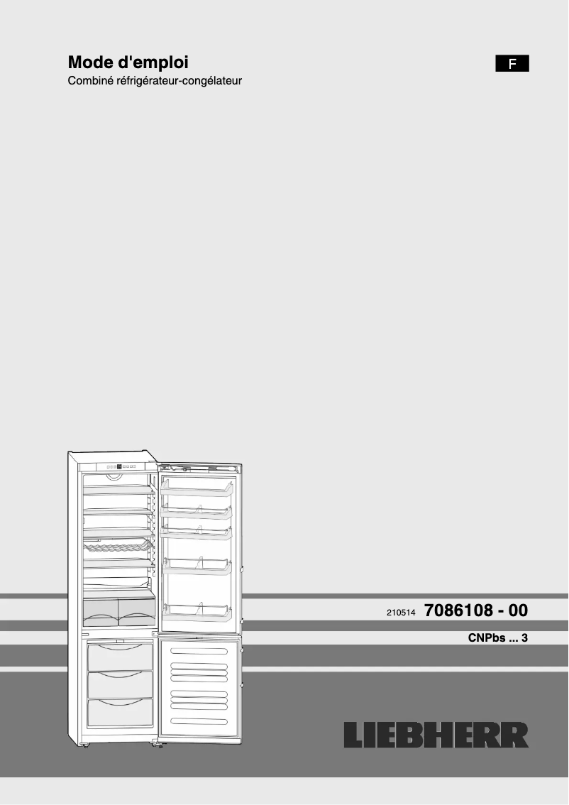 First page image of the manual for CNPbs 4013 Comfort NoFrost