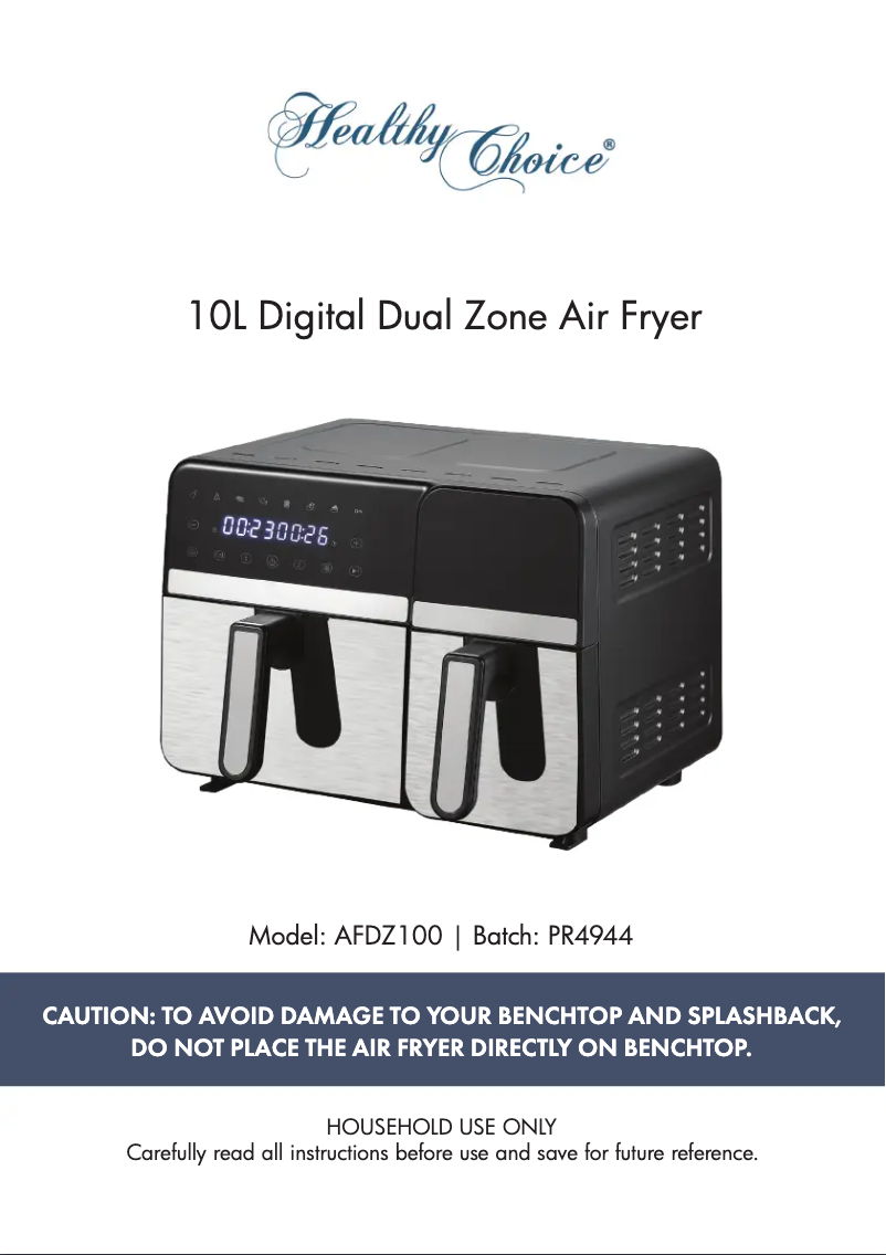 First page image of the manual for AFDZ100