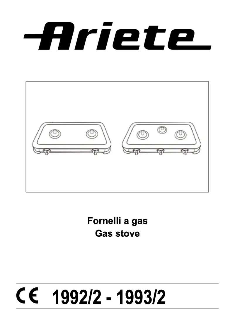Page 1 of the manual User Manual Ariete 1993