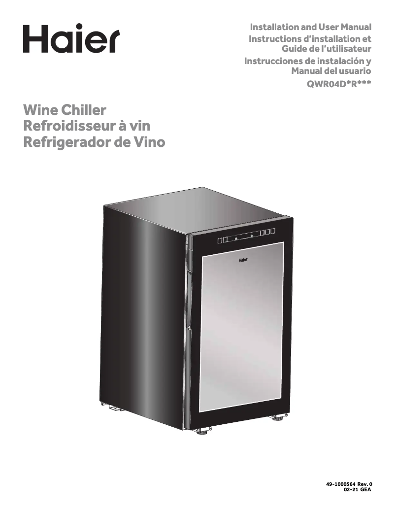 First page image of the manual for QWR04DGRGB