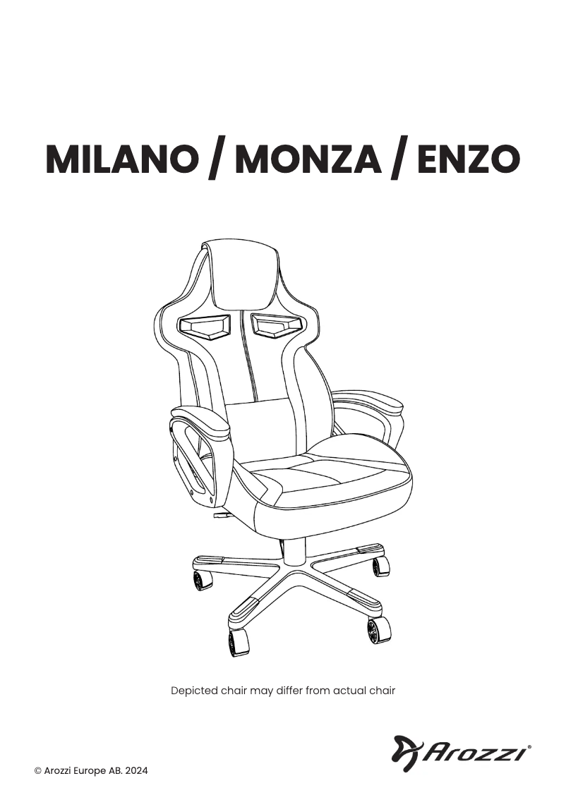 First page image of the manual for Enzo