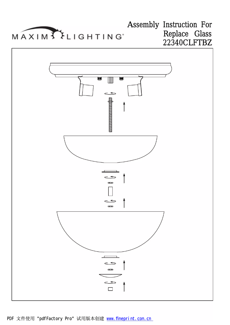 First page image of the manual for Bayview 22340CLFTBZ
