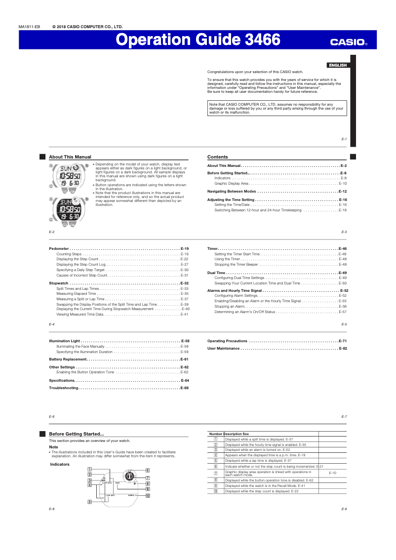 First page image of the manual for Collection WS-2000H-4AVEF