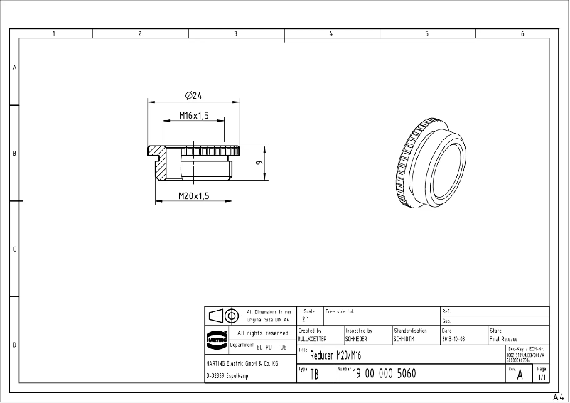 First page image of the manual for 19 00 000 5060