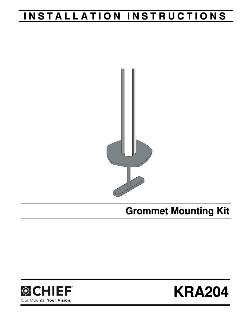 Page 1 of the manual User Manual Chief KRA204B