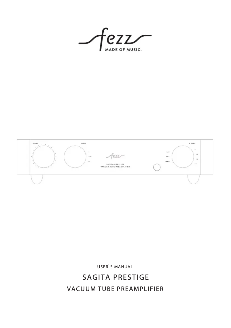 Page 1 of the manual User Manual Fezz Sagita Prestige