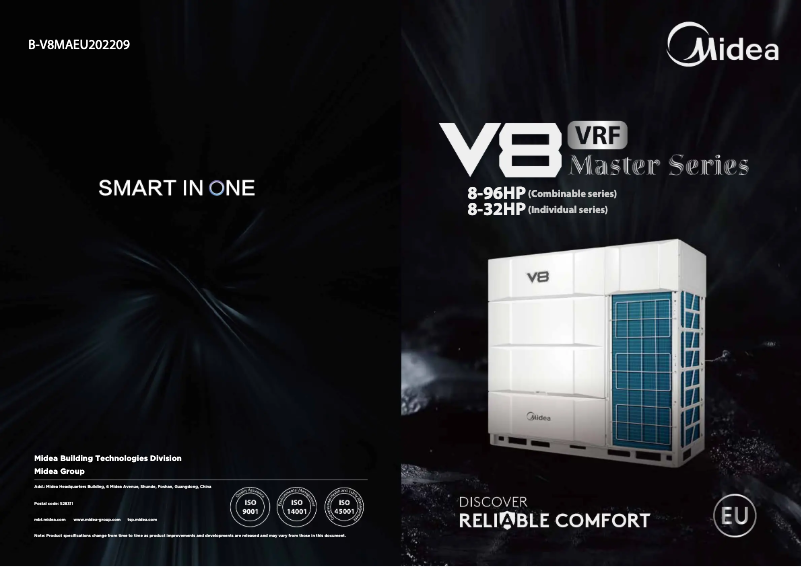 Page 1 de la notice Brochure Midea MV8M-123WV2N8