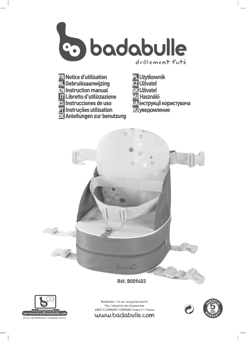 First page image of the manual for B009403