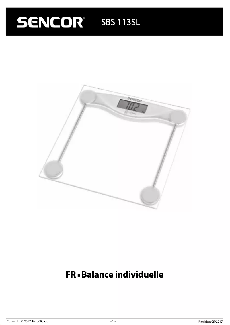 First page image of the manual for SBS 113SL