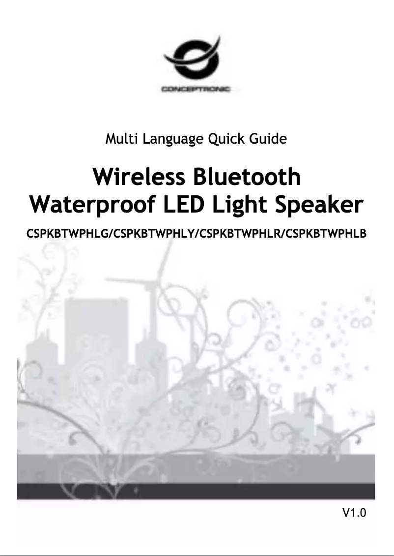 Page 1 of the manual User Manual Conceptronic CSPKBTWPHLG