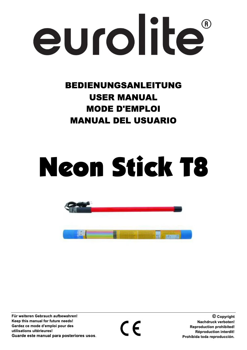 First page image of the manual for T8