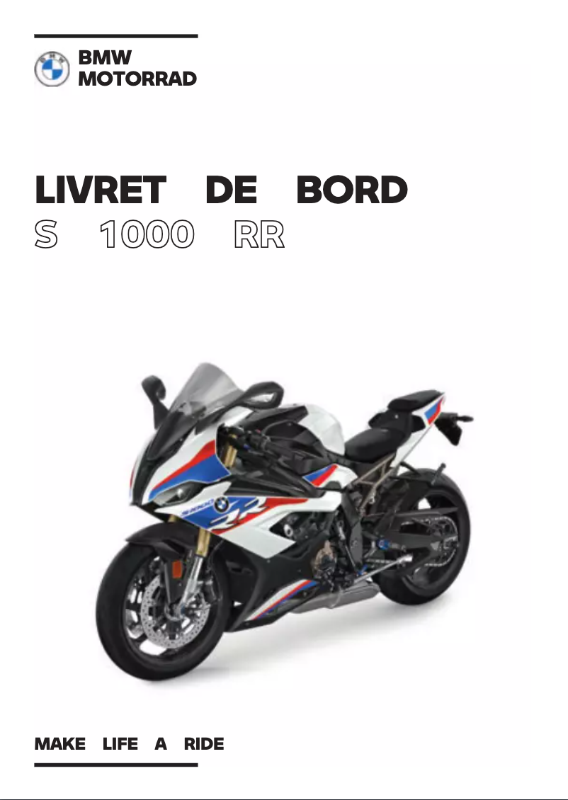 Page 1 of the manual User Manual BMW S 1000 RR (2021)