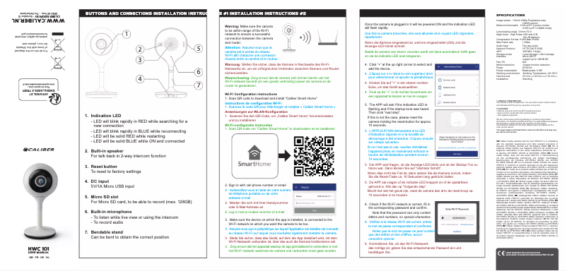 First page image of the manual for HWC 101