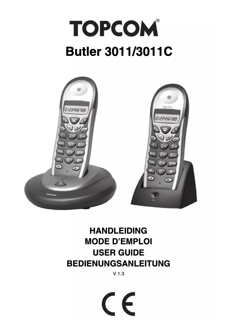 Page 1 of the manual User Manual Topcom Butler 3011 duo