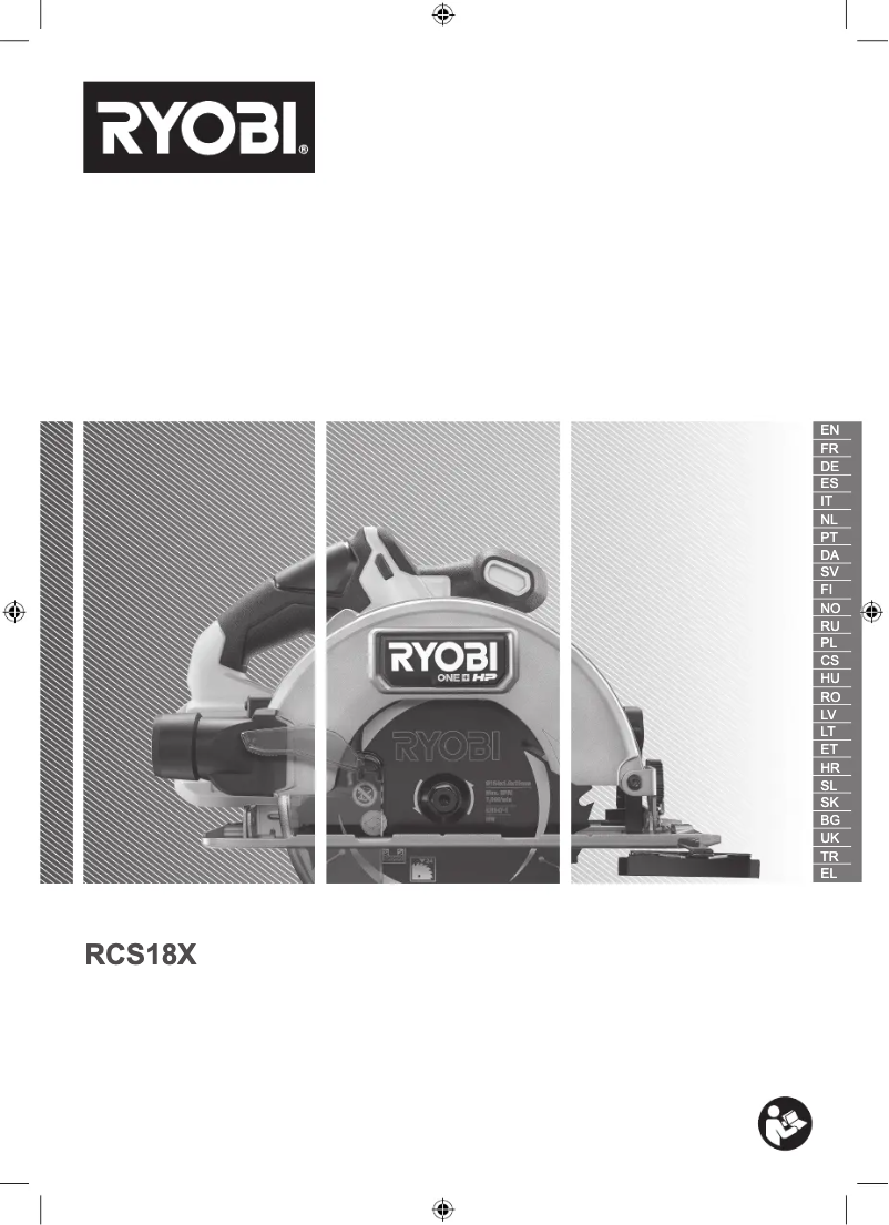Page 1 of the manual User Manual RYOBI One+ RCS18X