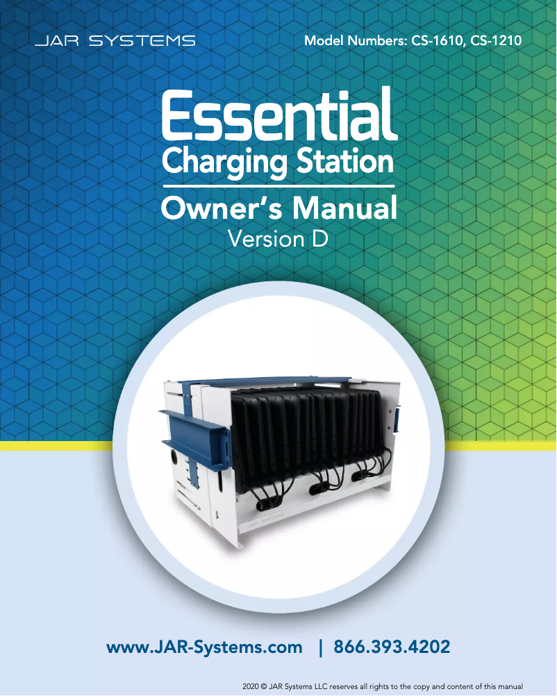 Page 1 of the manual User Manual JAR Systems Essential CS-1210