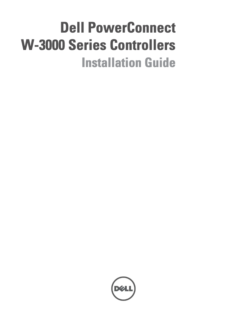 Page 1 of the manual User Manual Dell PowerConnect W-3600