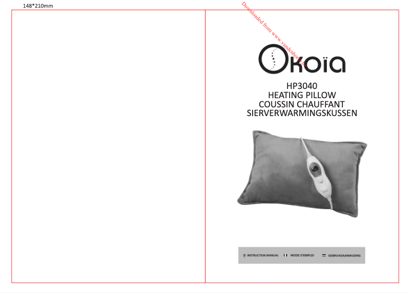 First page image of the manual for HP3040