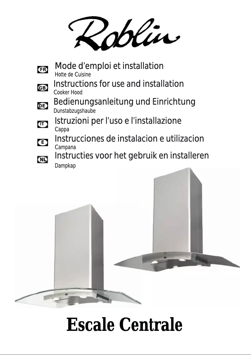 First page image of the manual for Escale 900