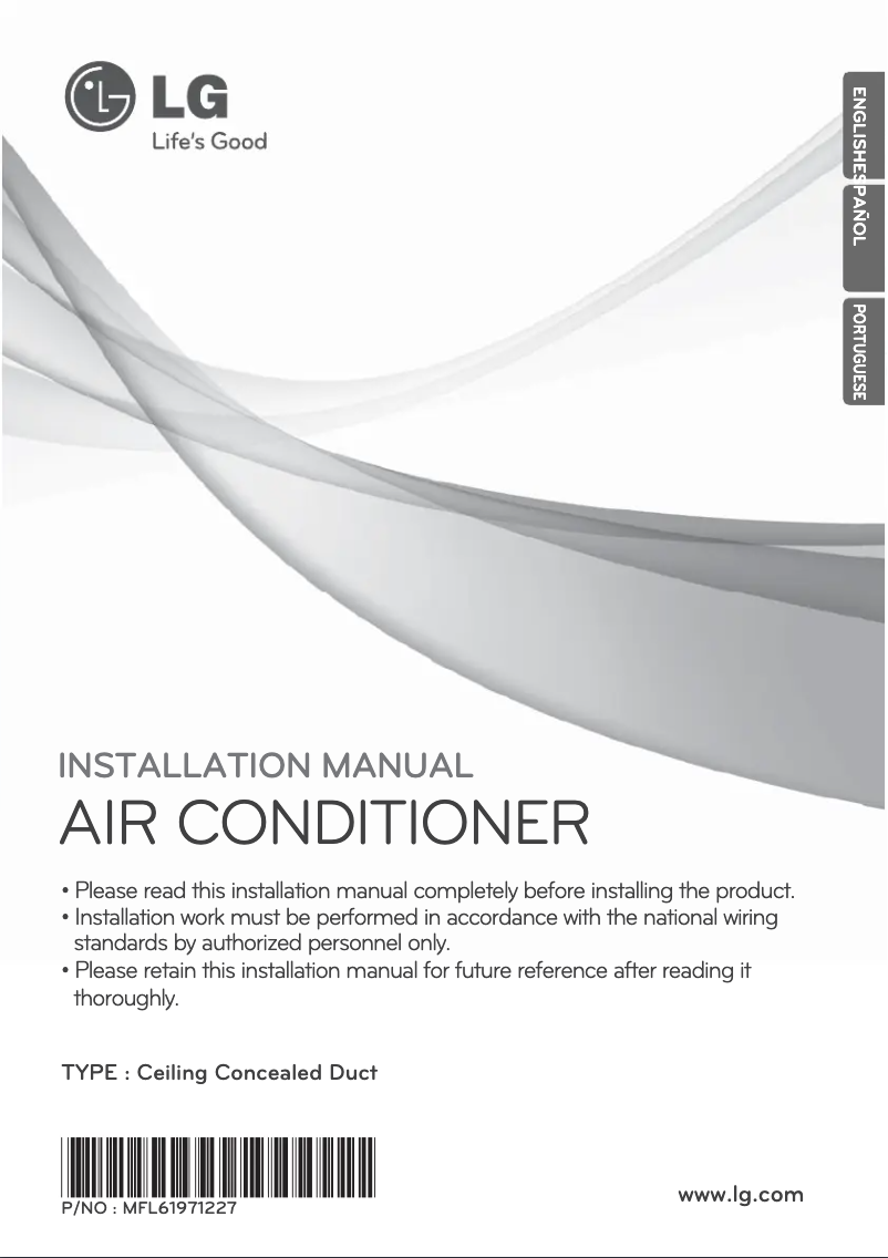 First page image of the manual for ABNQ24GGLA0