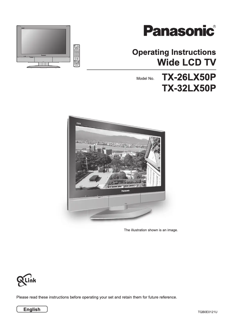 First page image of the manual for Viera TX-26LX50P