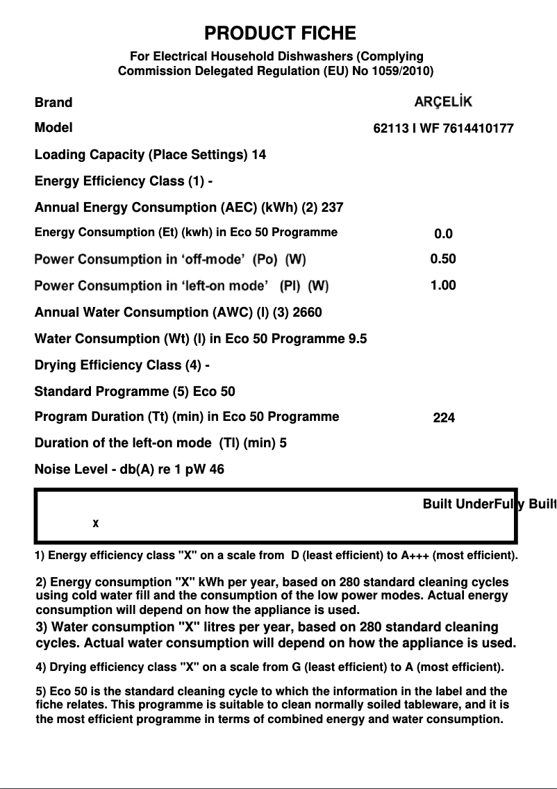 First page image of the manual for 62113 I WF