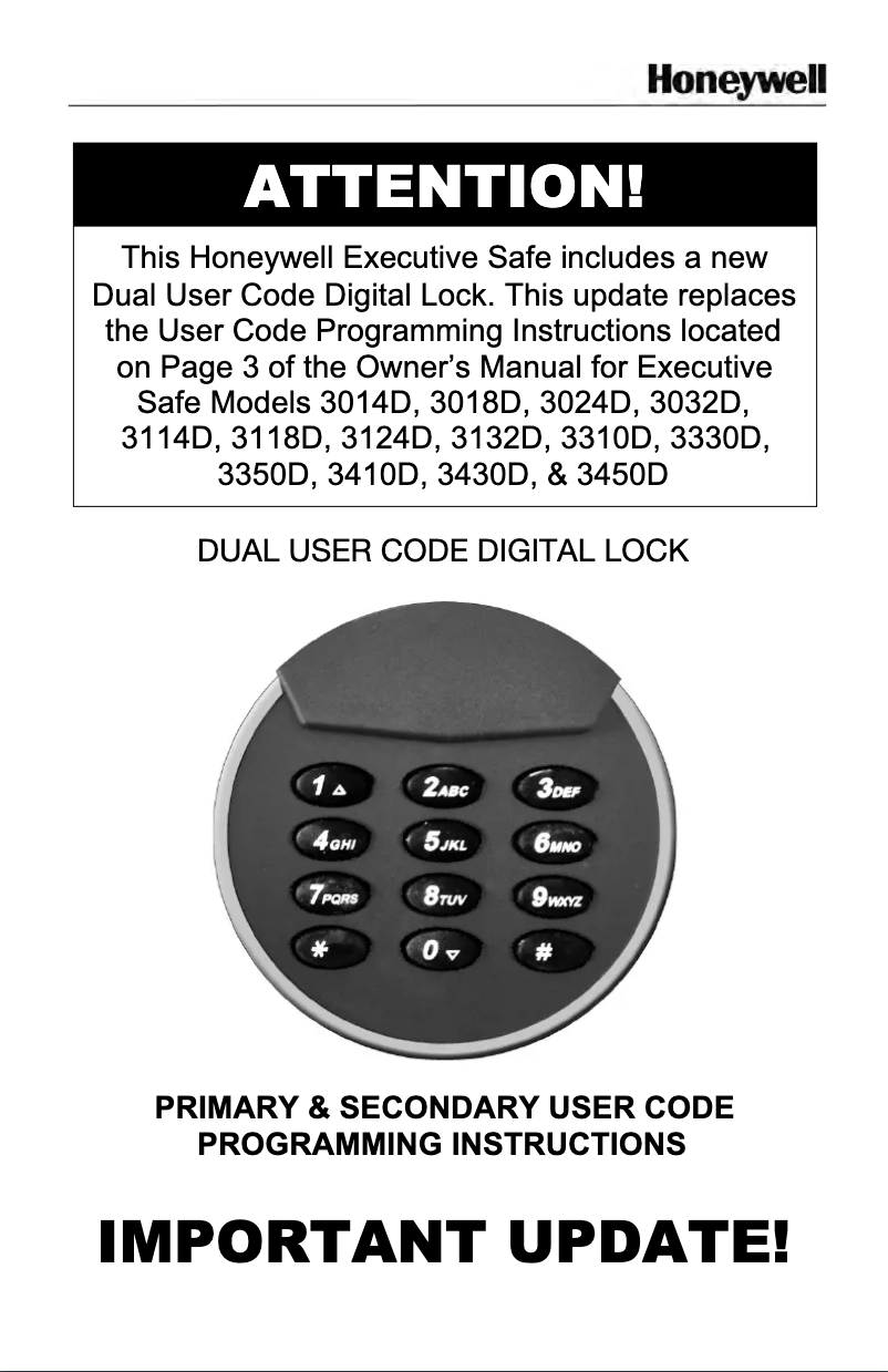 First page image of the manual for 3310D