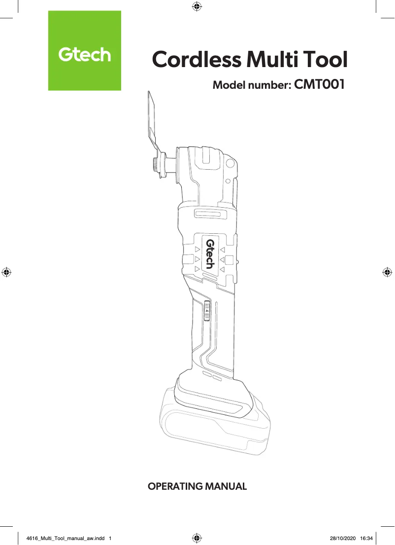 First page image of the manual for CMT001