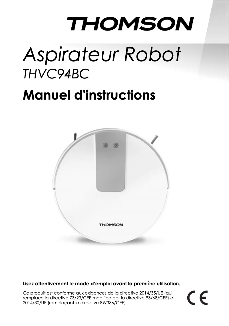 First page image of the manual for THVC94BC