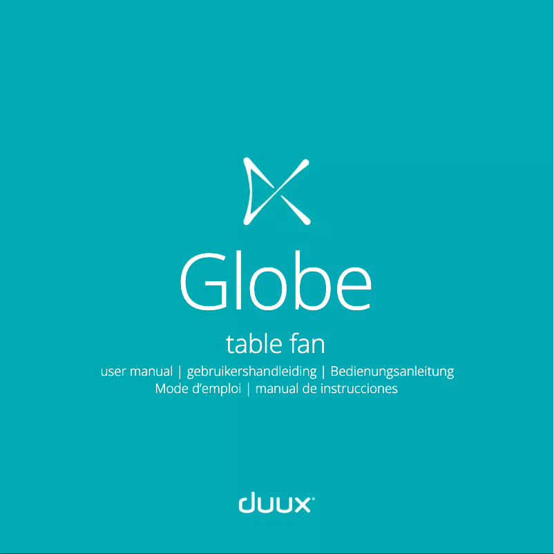 Page 1 of the manual User Manual Duux Globe