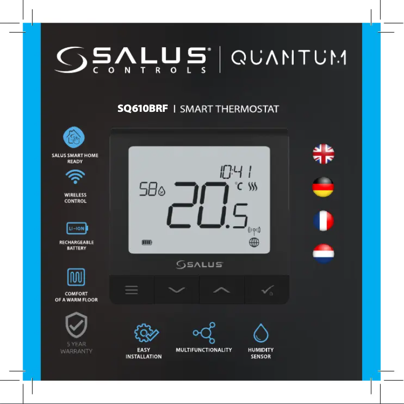 Page 1 of the manual User Manual Salus SQ610BRF