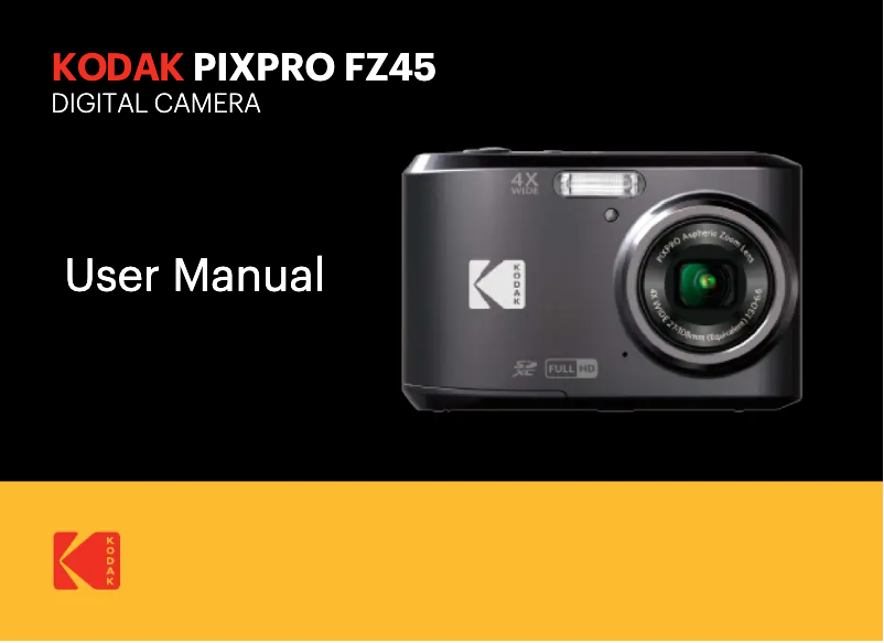 First page image of the manual for Pixpro FZ45