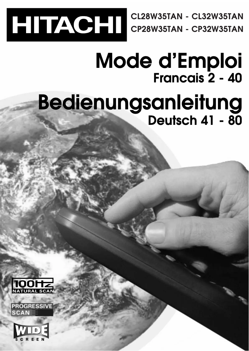 First page image of the manual for CL32W35TAN