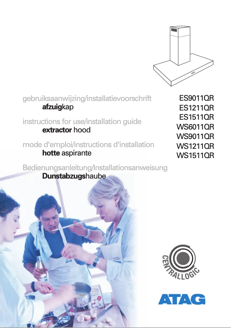 Page 1 de la notice Manuel utilisateur Atag ES9011QRUU
