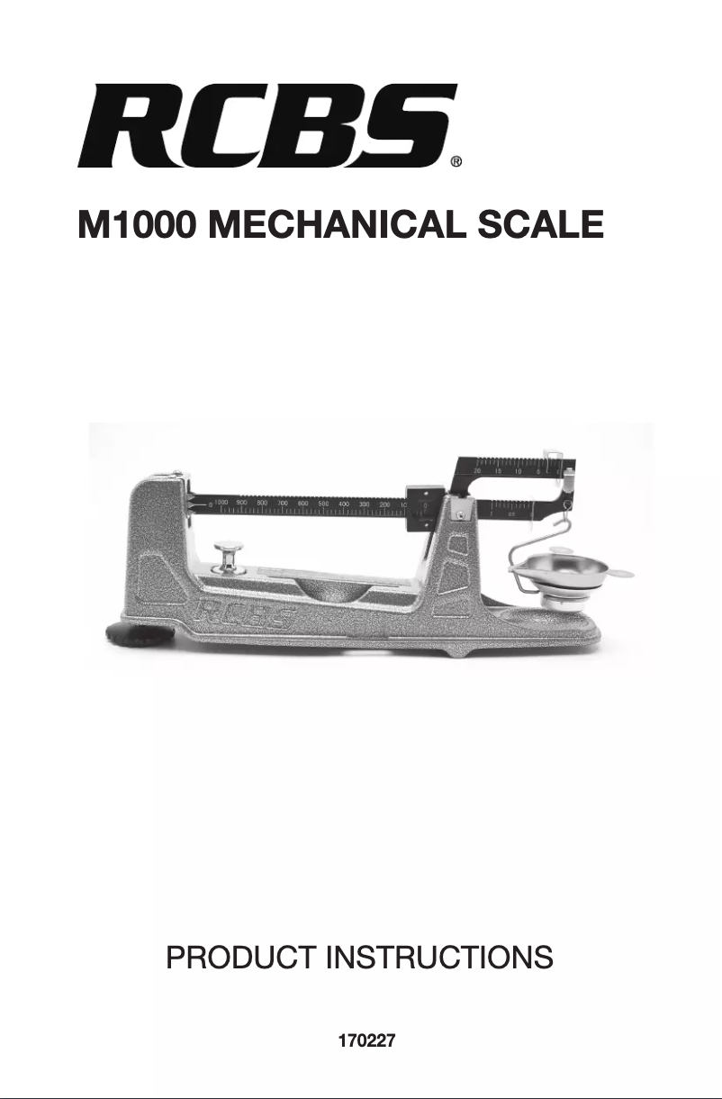 First page image of the manual for M1000
