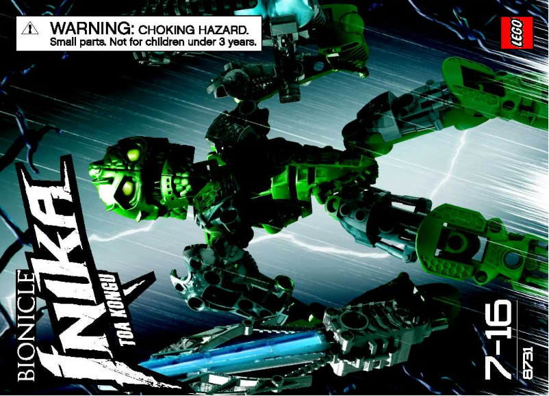 Page 1 of the manual User Manual Lego Toa Kongu