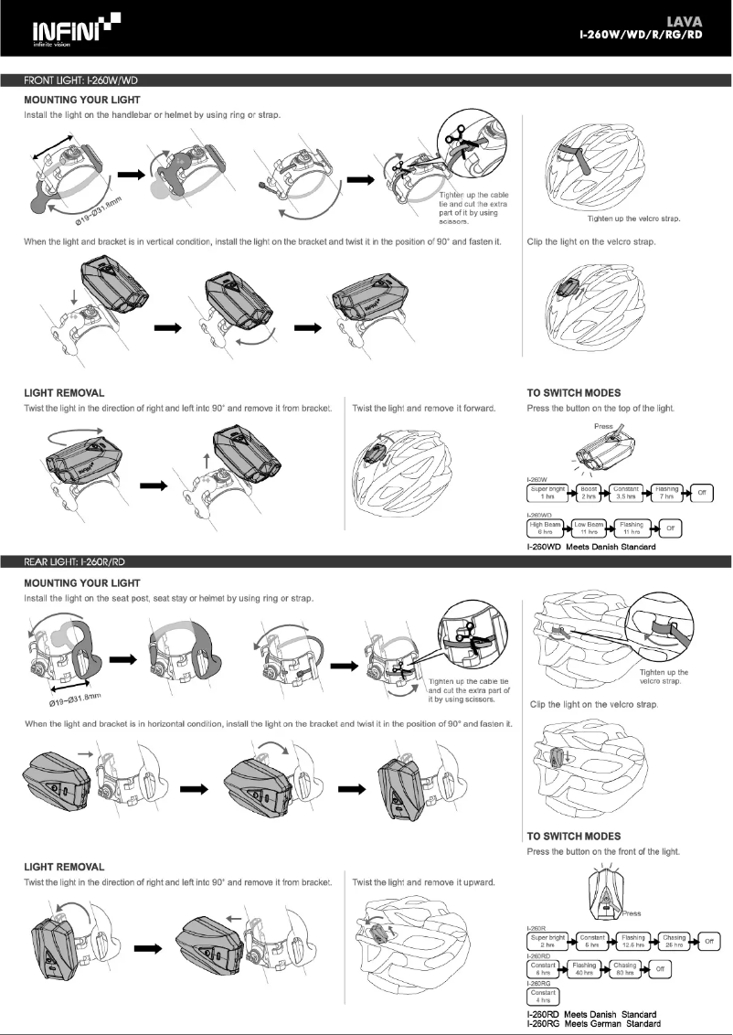 First page image of the manual for LAVA I-260W