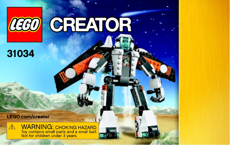 First page image of the manual for Creator 31034