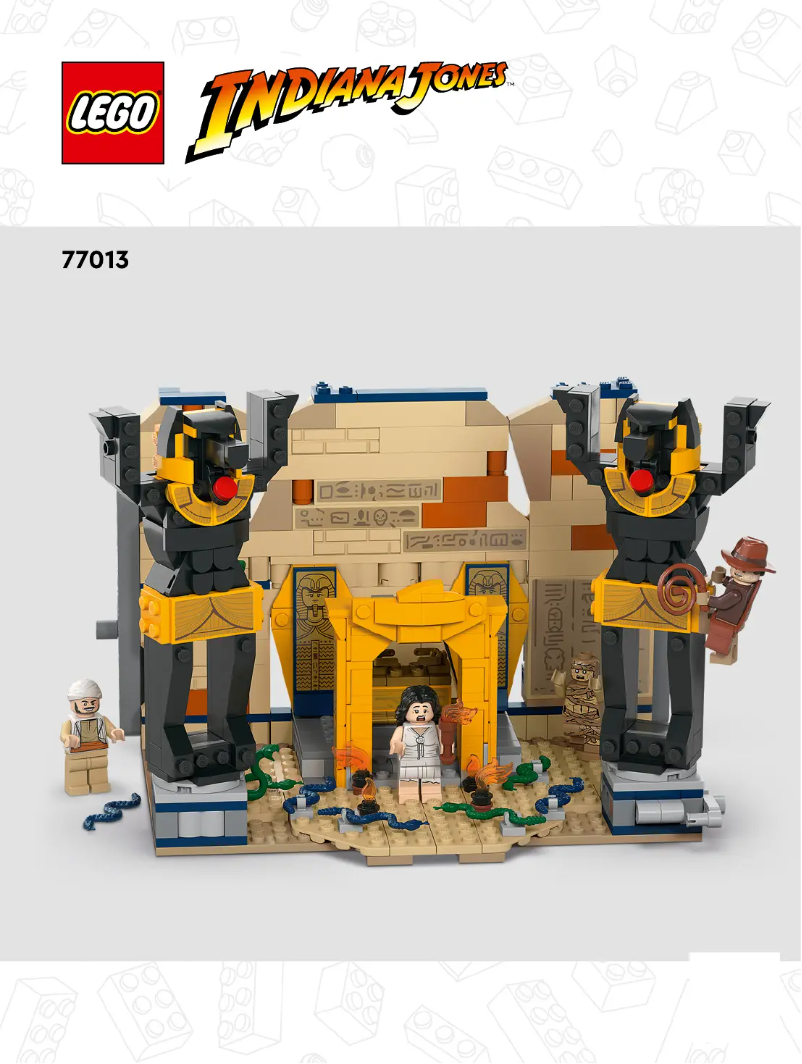 Page 1 of the manual Visual Instructions Lego Indiana Jones 77013