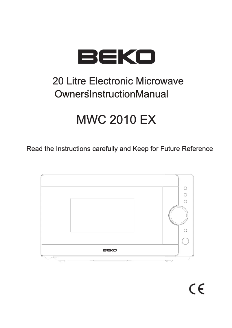 Page 1 of the manual User Manual Beko MWC 2010 EX