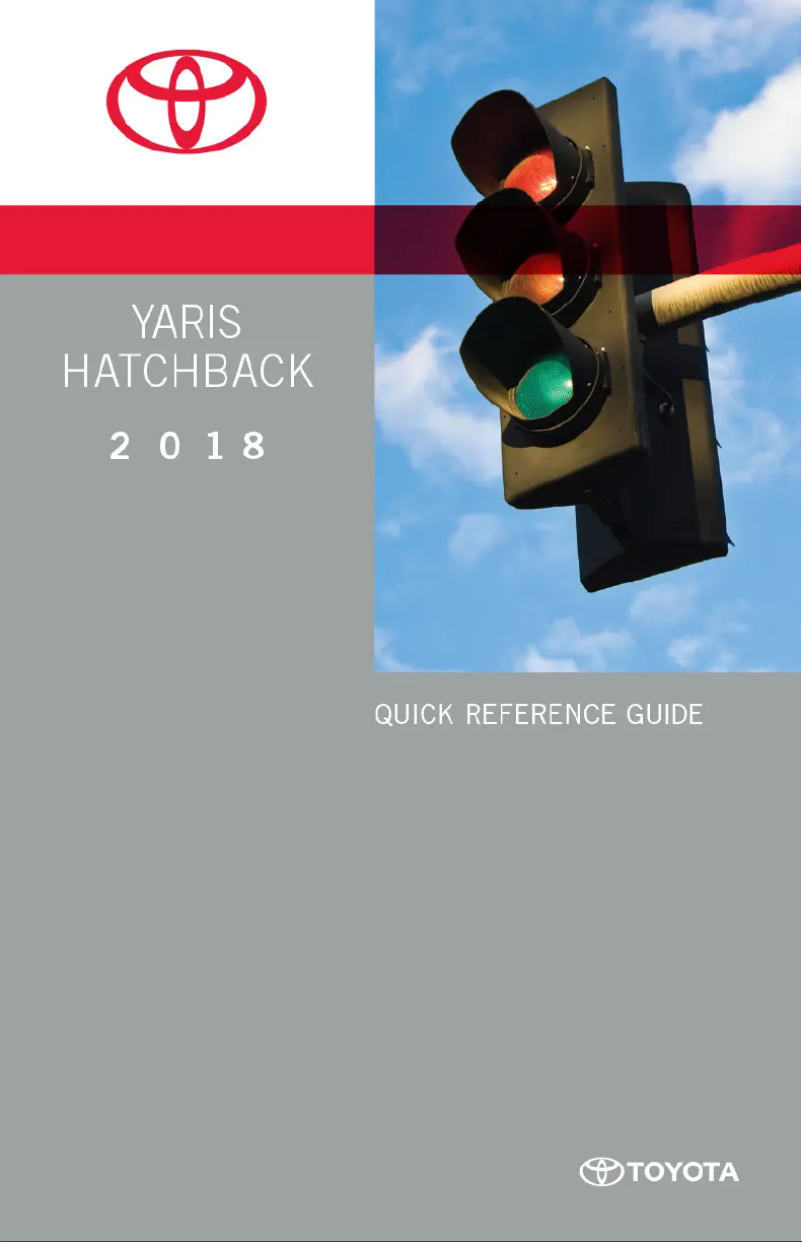 Page 1 of the manual User Manual Toyota Yaris Liftback (2018)