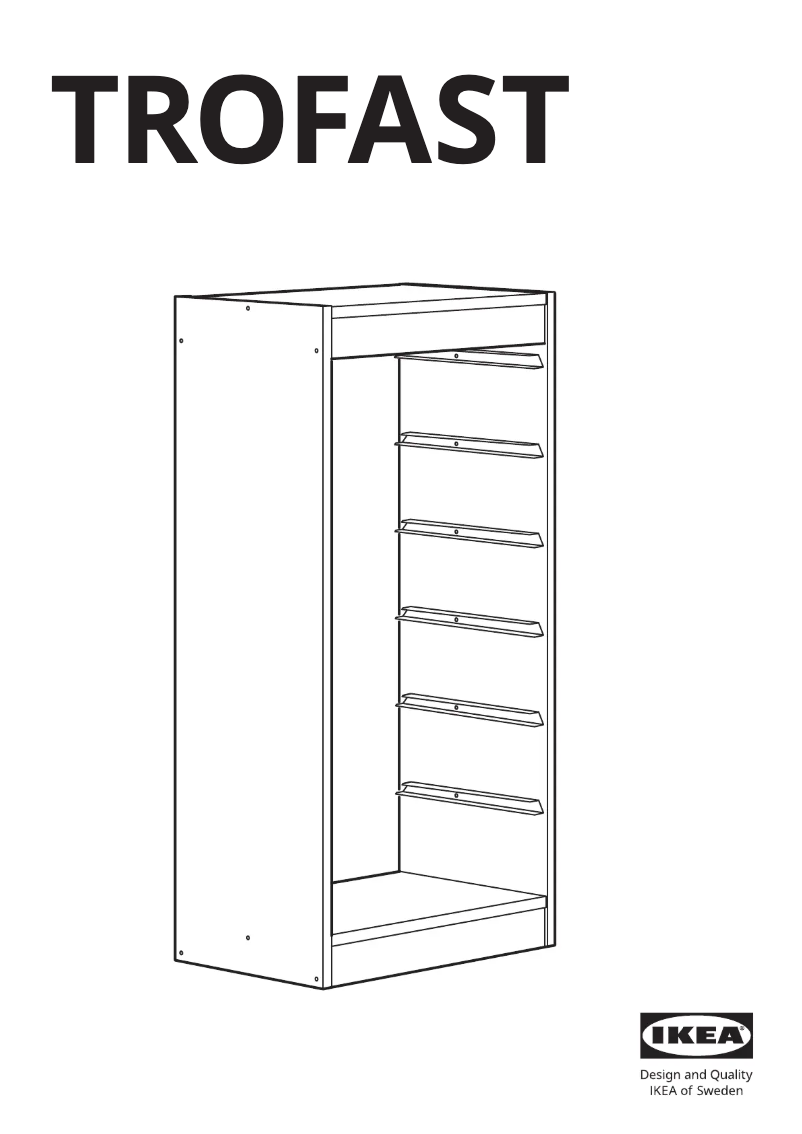 First page image of the manual for TROFAST 605.670.52