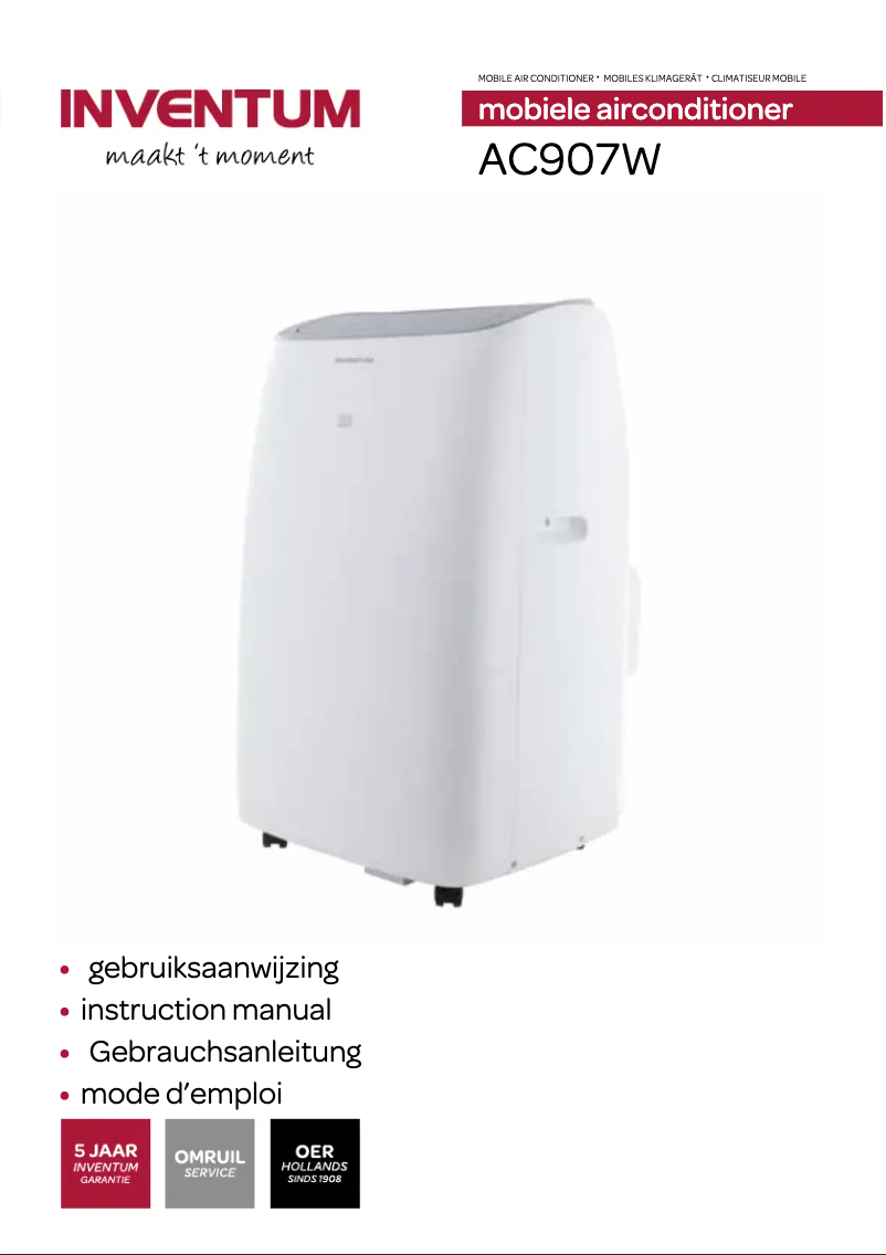 Page 1 of the manual User Manual Inventum AC907W