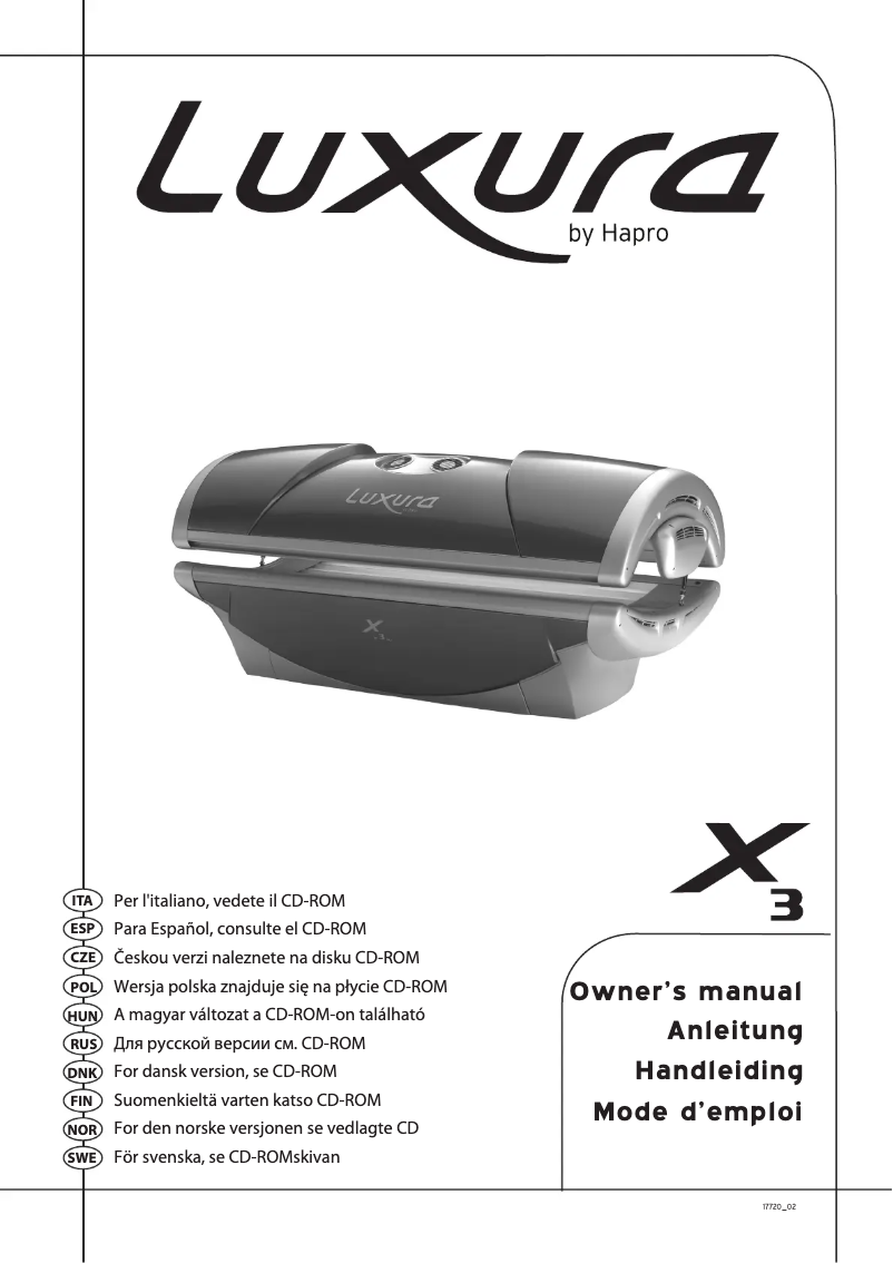 Page 1 of the manual User Manual Caso X3