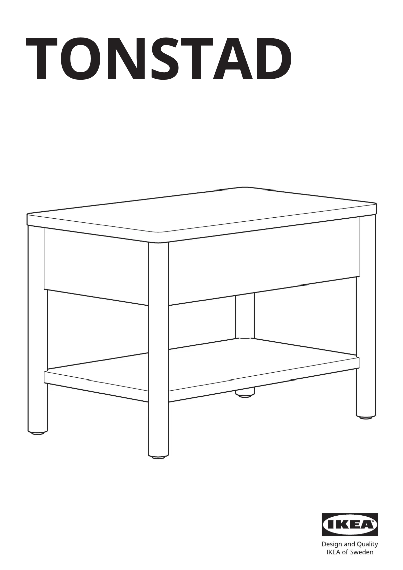 Page 1 of the manual User Manual Ikea TONSTAD 805.284.70