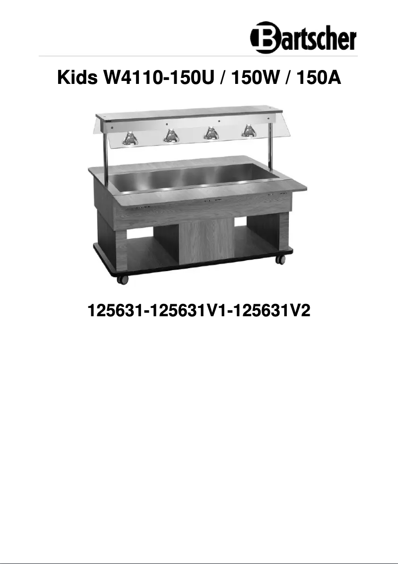 First page image of the manual for W4110-150U