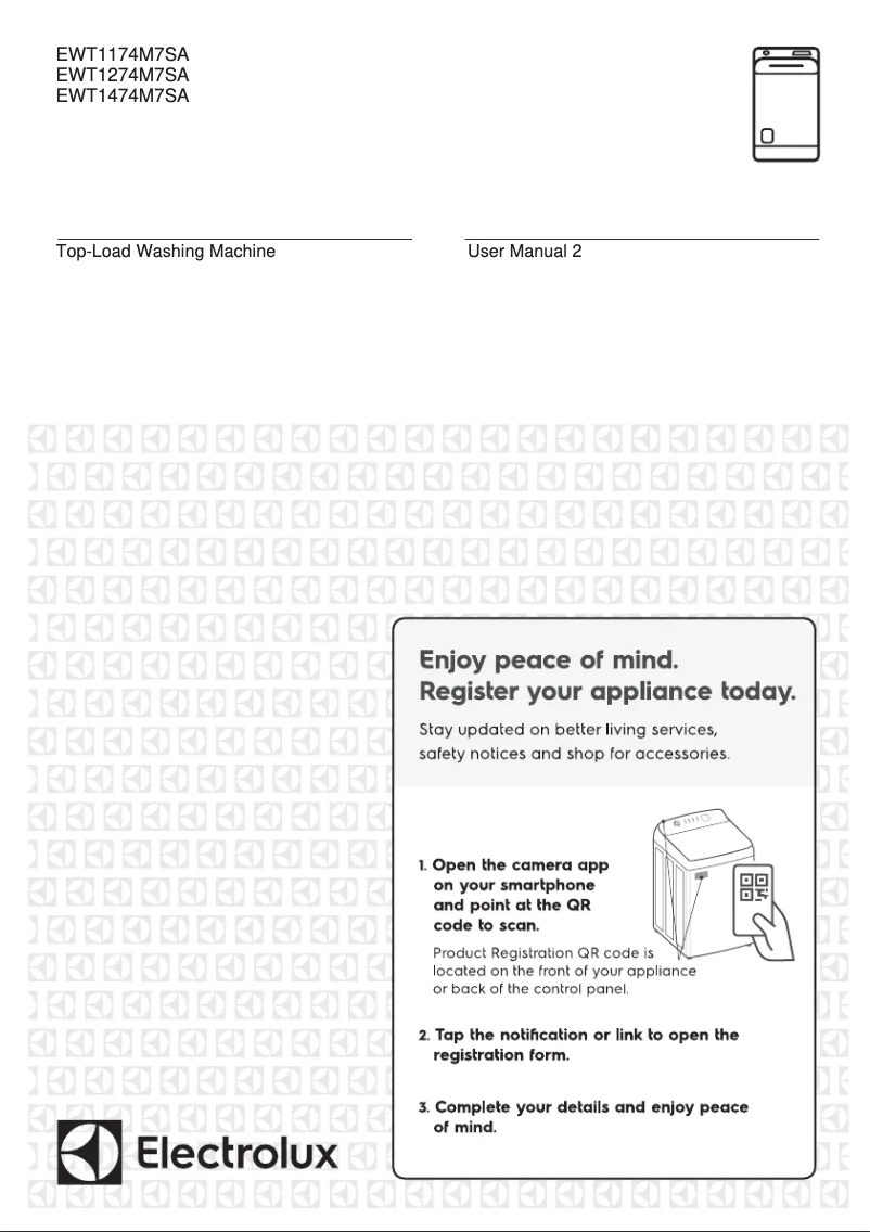 First page image of the manual for EWT1174M7SA