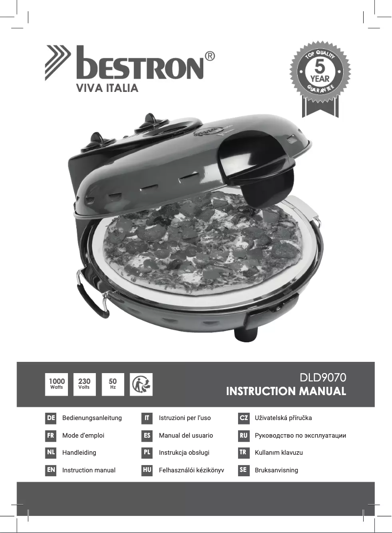 First page image of the manual for DLD9070