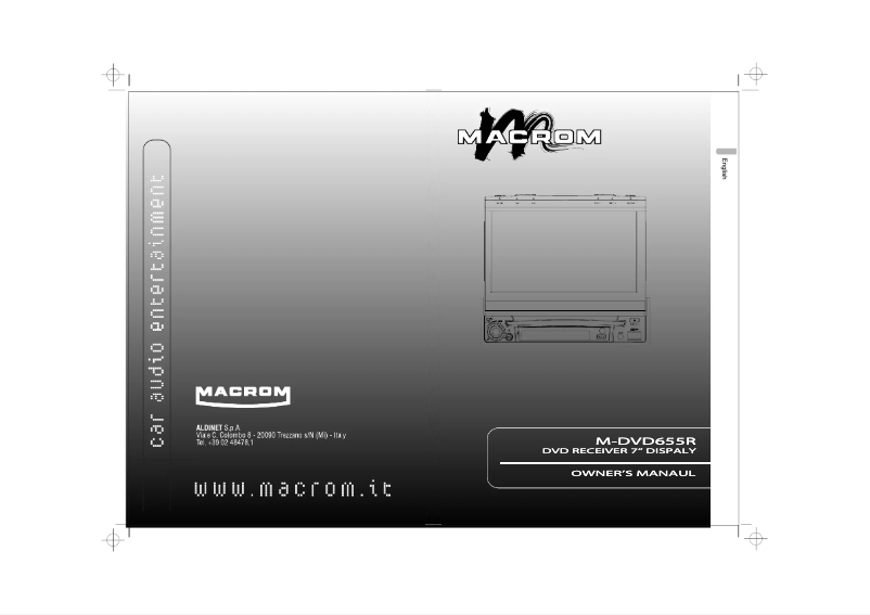 Page 1 of the manual User Manual Macrom M-DVD6555R