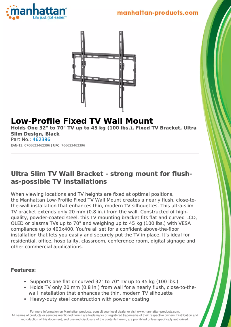 First page image of the manual for 462396